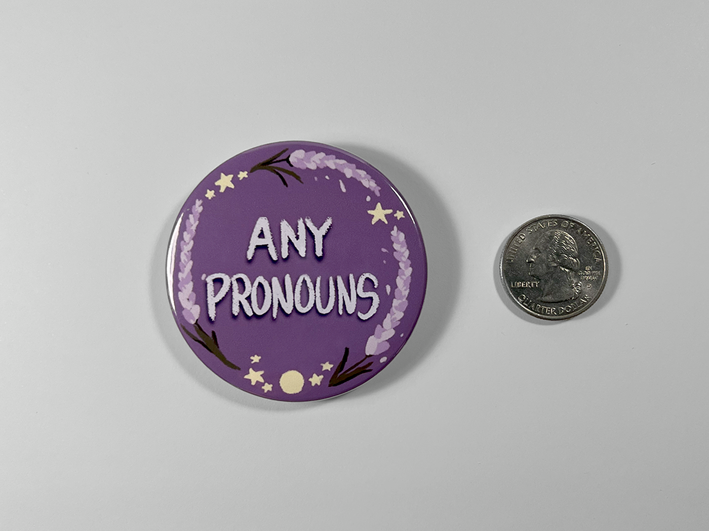 Lavender Ring | Pronoun Pin