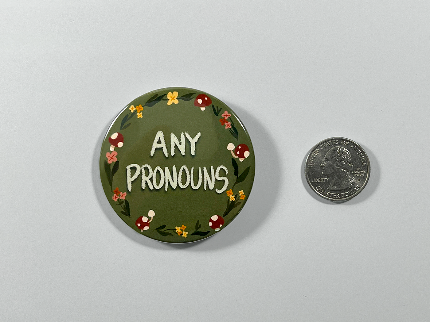 Mushroom Ring | Pronoun Pin
