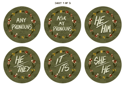 Mushroom Ring | Pronoun Pin