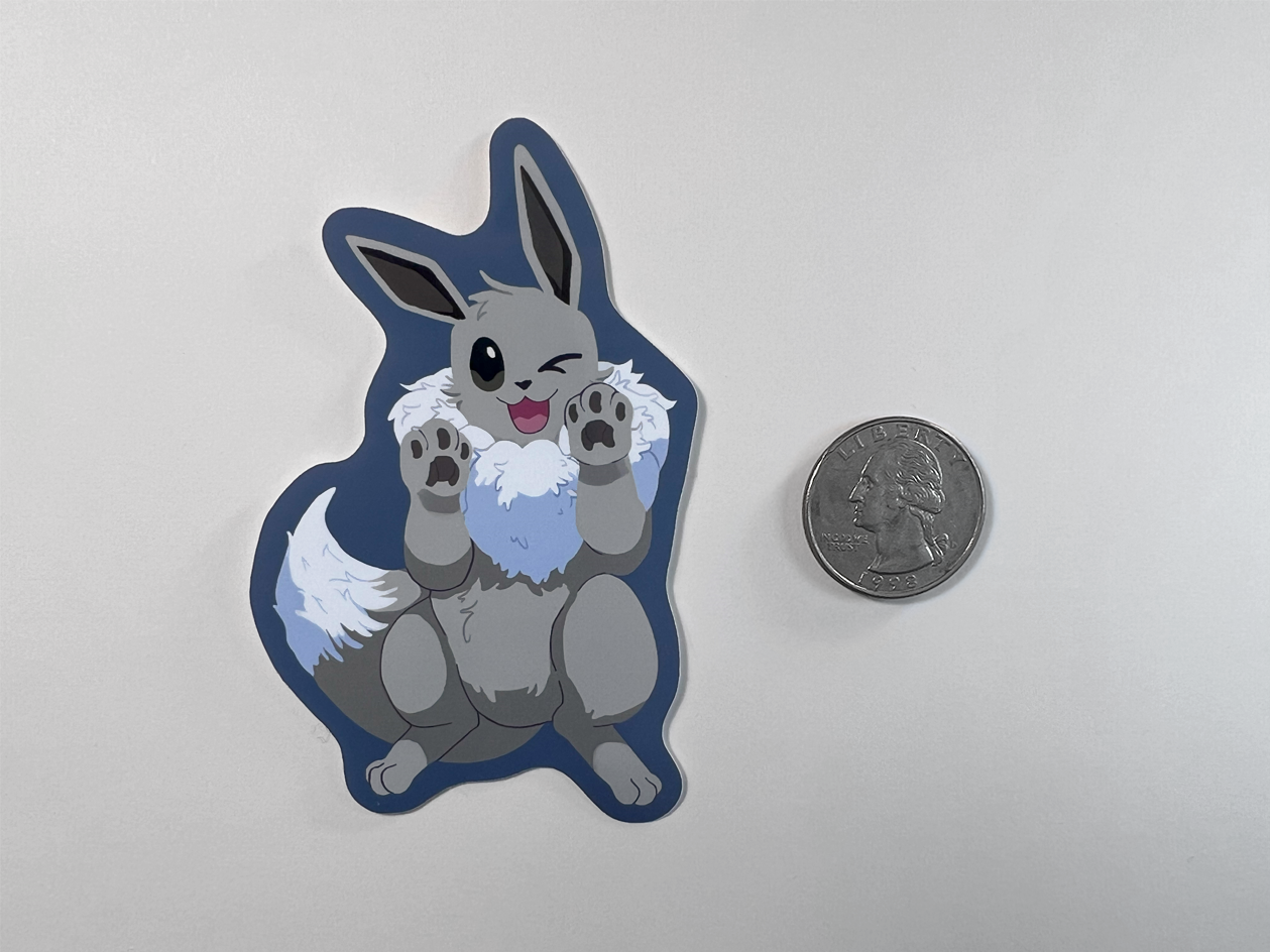 Shiny Eevee | Vinyl Pokémon inspired Sticker