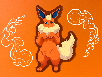 Flareon | Vinyl Pokémon inspired Sticker