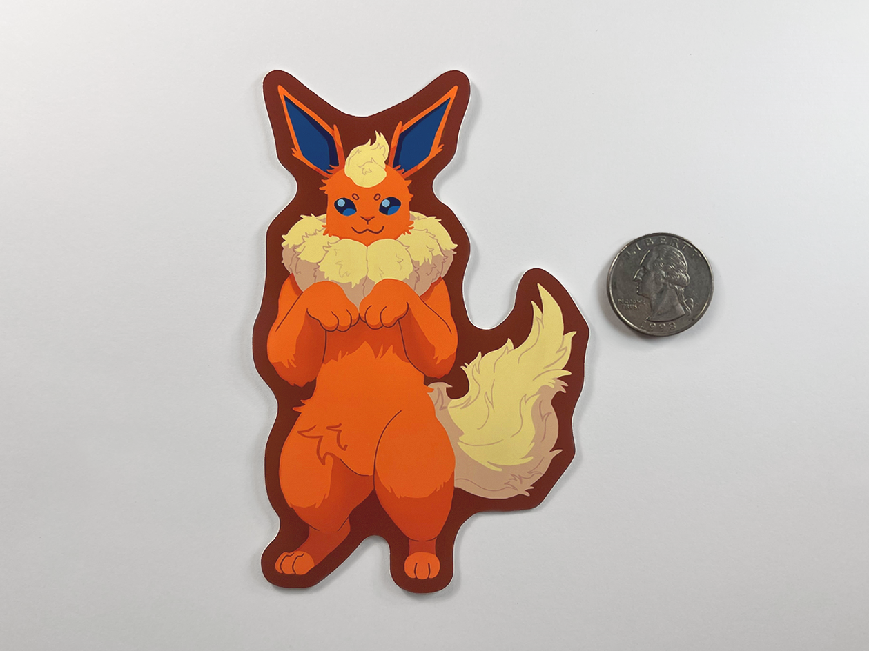 Flareon | Vinyl Pokémon inspired Sticker