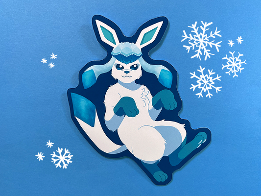 Shiny Glaceon | Vinyl Pokémon inspired Sticker