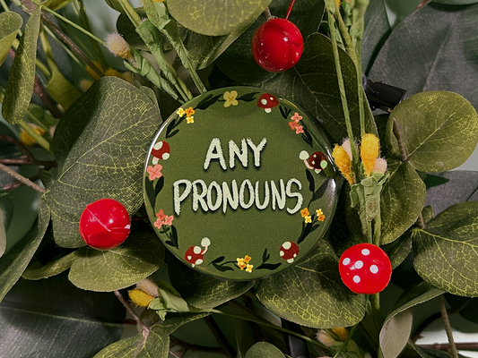 Mushroom Ring | Pronoun Pin