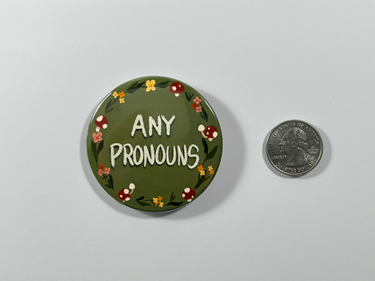 Mushroom Ring | Pronoun Pin