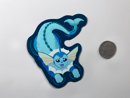 Vaporeon | Vinyl Pokémon inspired Sticker